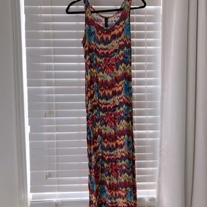 Multi-colored maxi dress